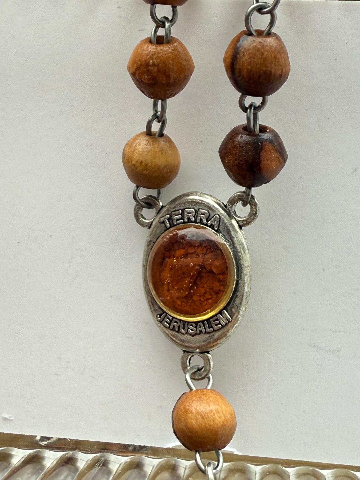 Metanier din lemn de măslin, realizat manual în Bethlehem. Sfintit la piatra ungerii