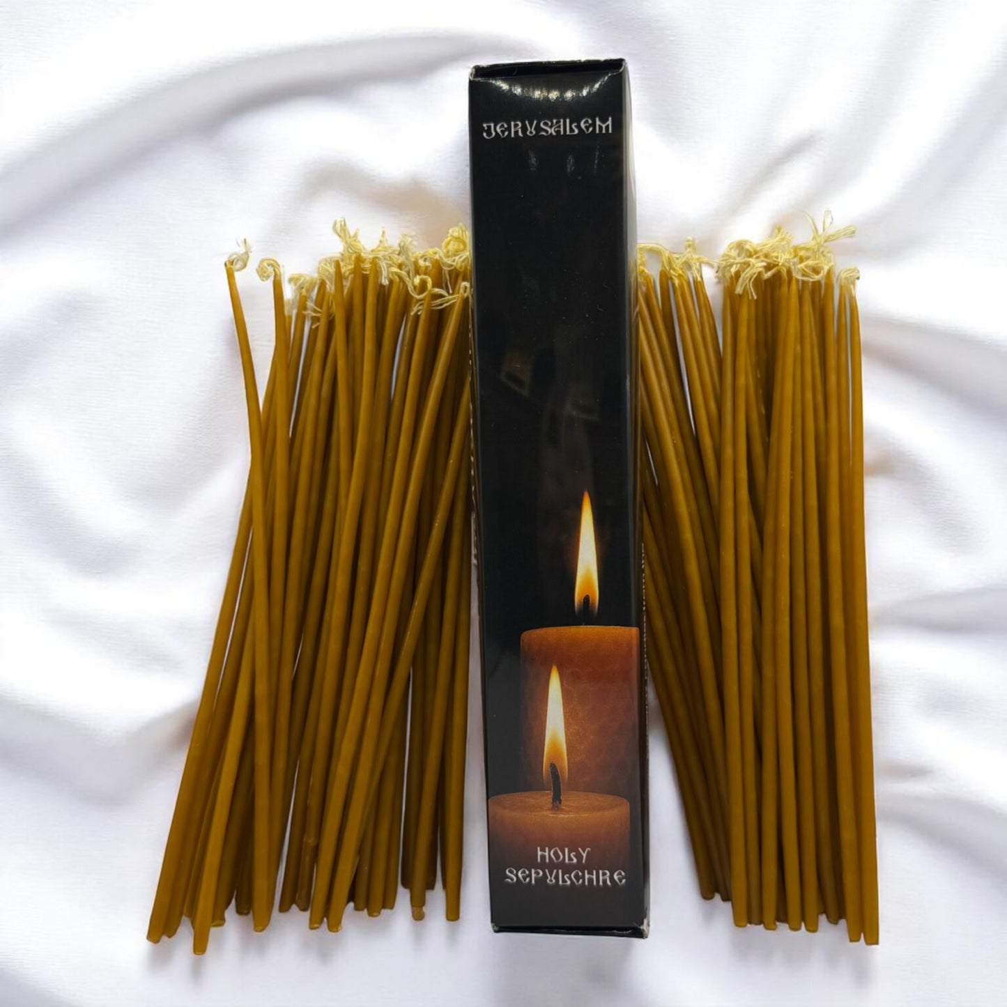 Lumânări purificatoare din ceară de albine 100% – Sfințite din Biserica Sfântului Mormânt