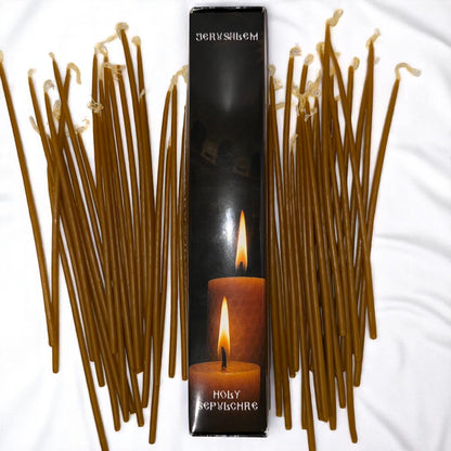 Lumânări purificatoare din ceară de albine 100% – Sfințite din Biserica Sfântului Mormânt